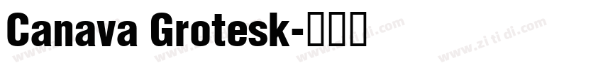 Canava Grotesk字体转换